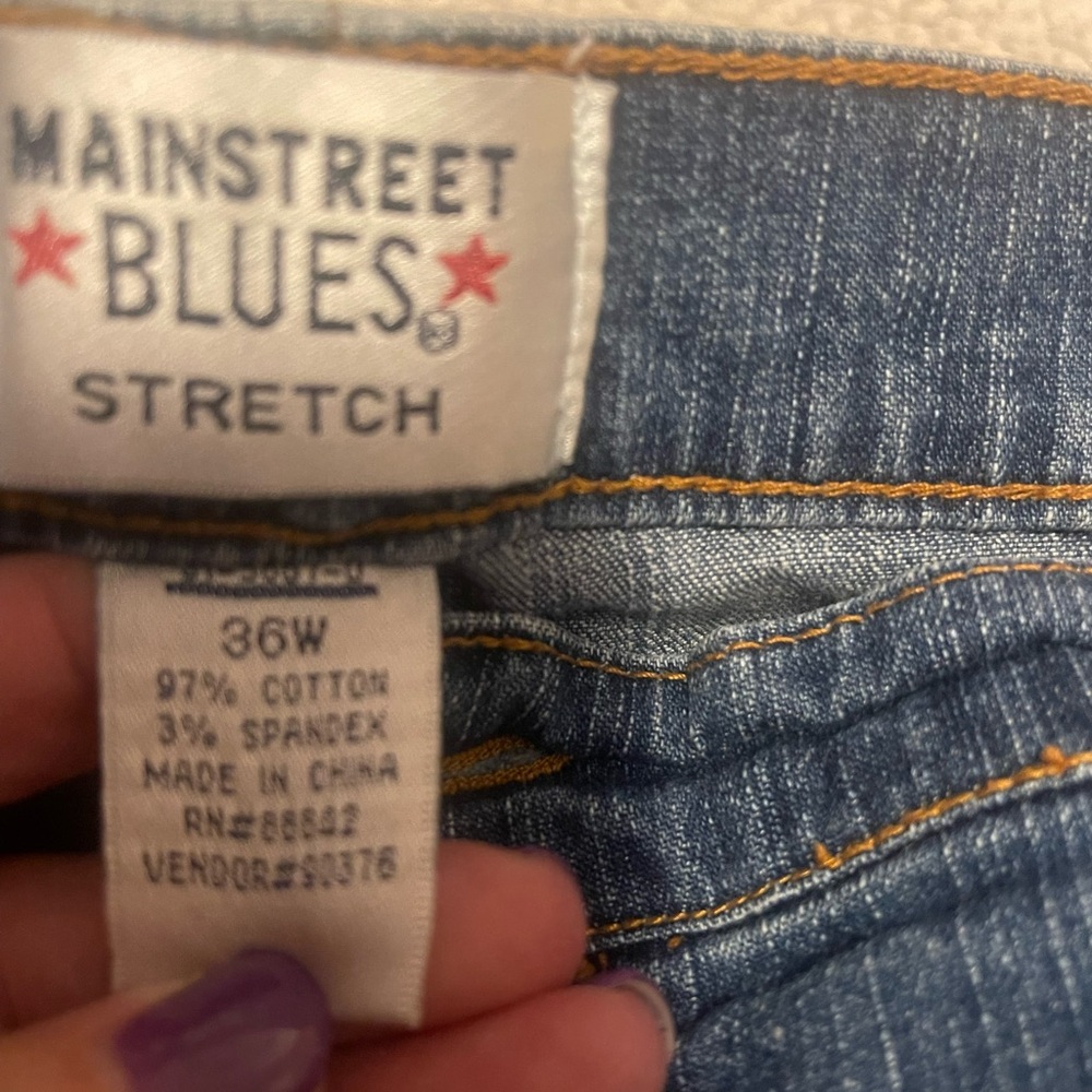 Main Street Blues Women's Stretch Jeans - Blue